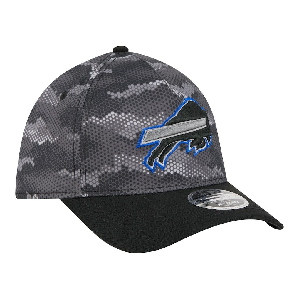 Buffalo Bills New Era Camo A-Frame 39THIRTY Flex Hat Black - NFL
