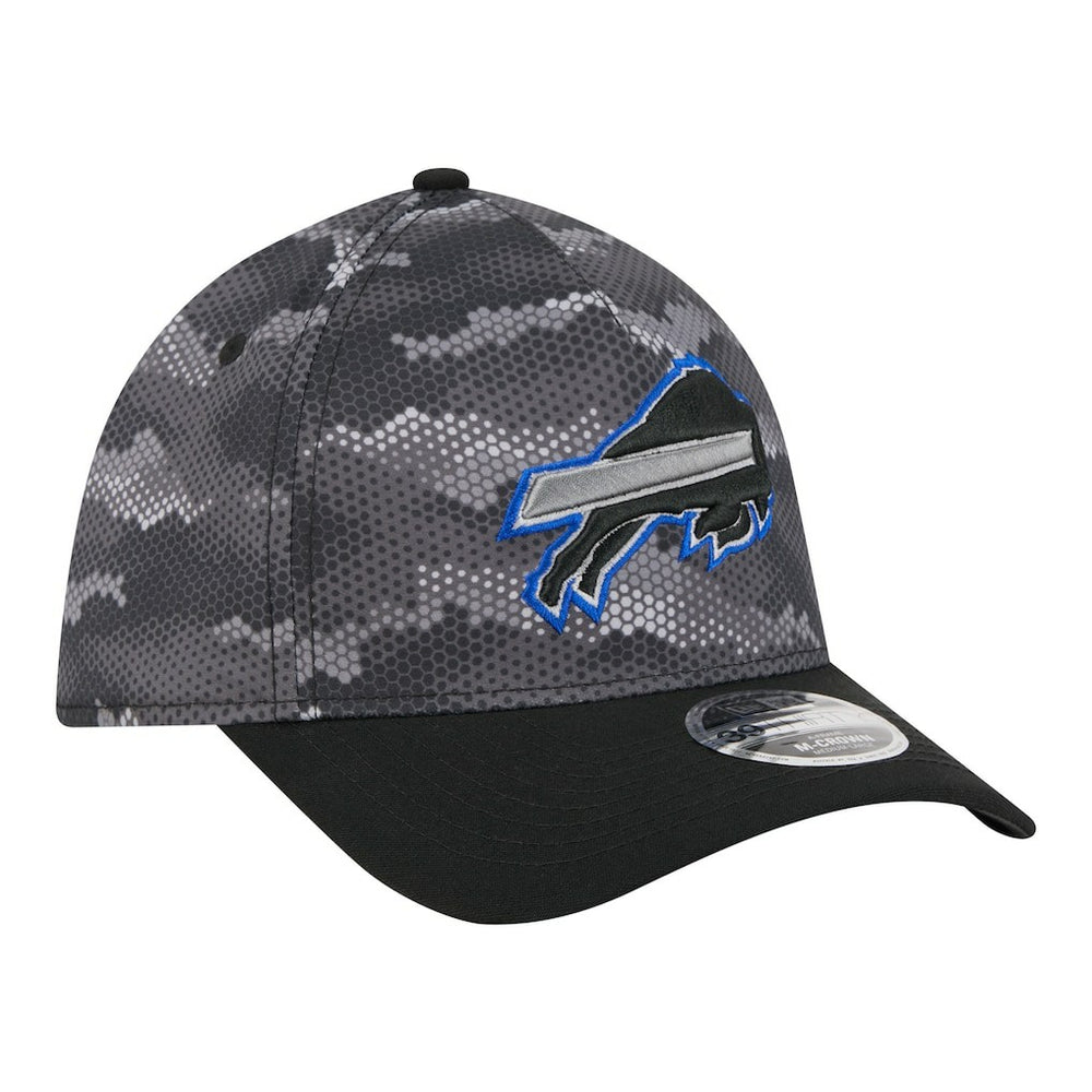 Buffalo Bills New Era Camo A-Frame 39THIRTY Flex Hat Black - NFL