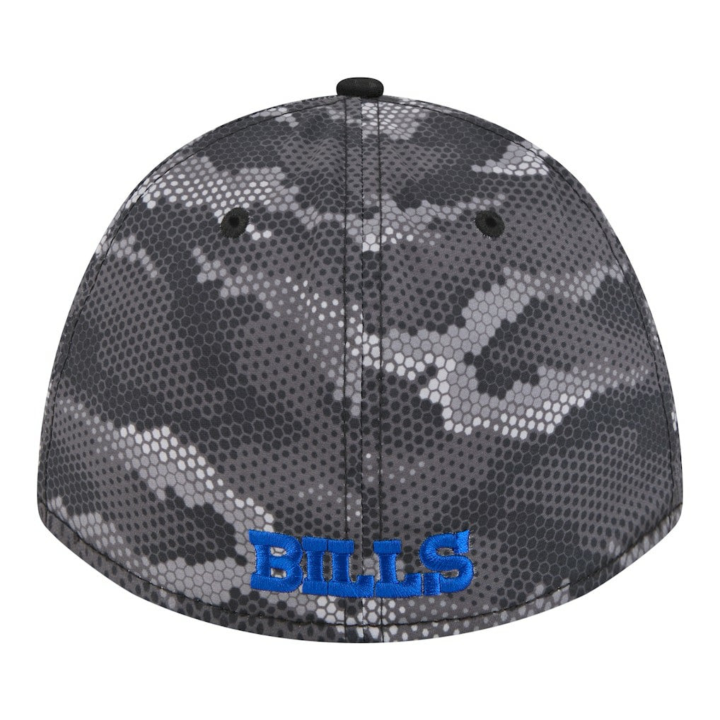 Buffalo Bills New Era Camo A-Frame 39THIRTY Flex Hat Black - NFL
