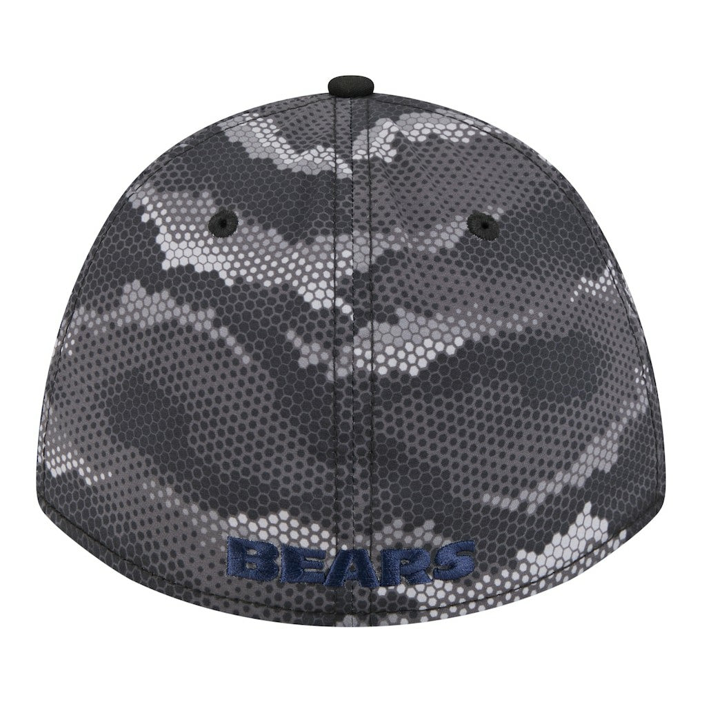 Chicago Bears New Era Camo A-Frame 39THIRTY Flex Hat Black - NFL