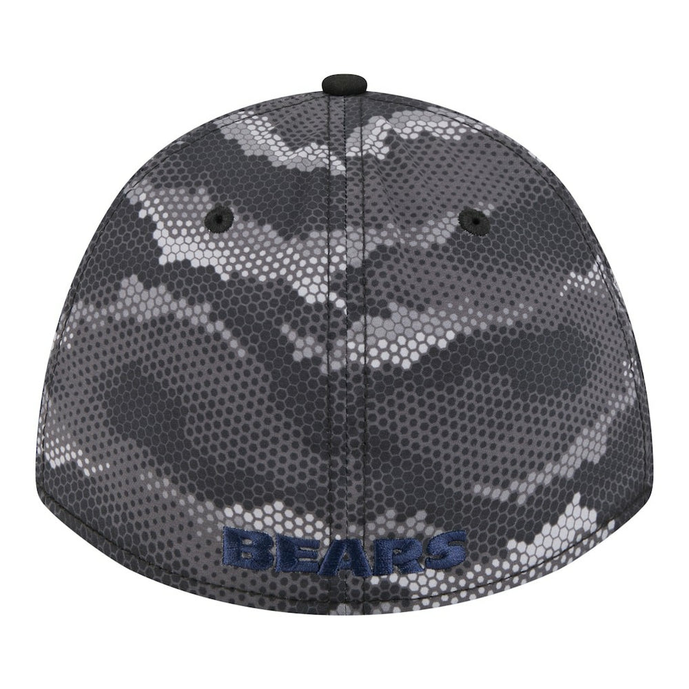 Chicago Bears New Era Camo A-Frame 39THIRTY Flex Hat Black - NFL
