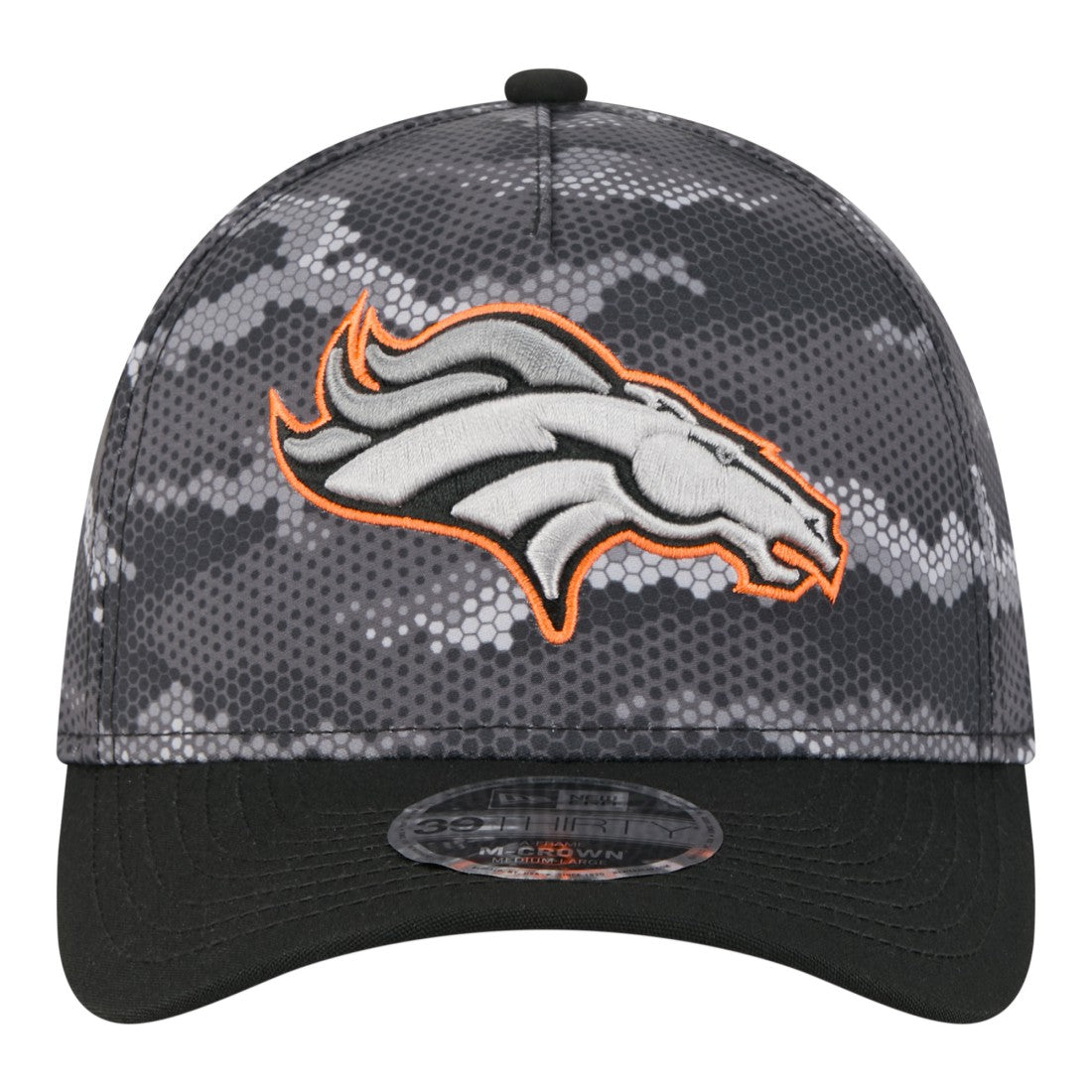 Denver Broncos New Era Camo A-Frame 39THIRTY Flex Hat Black - NFL