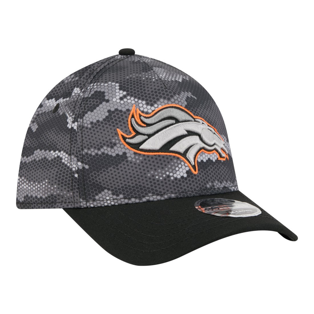 Denver Broncos New Era Camo A-Frame 39THIRTY Flex Hat Black - NFL