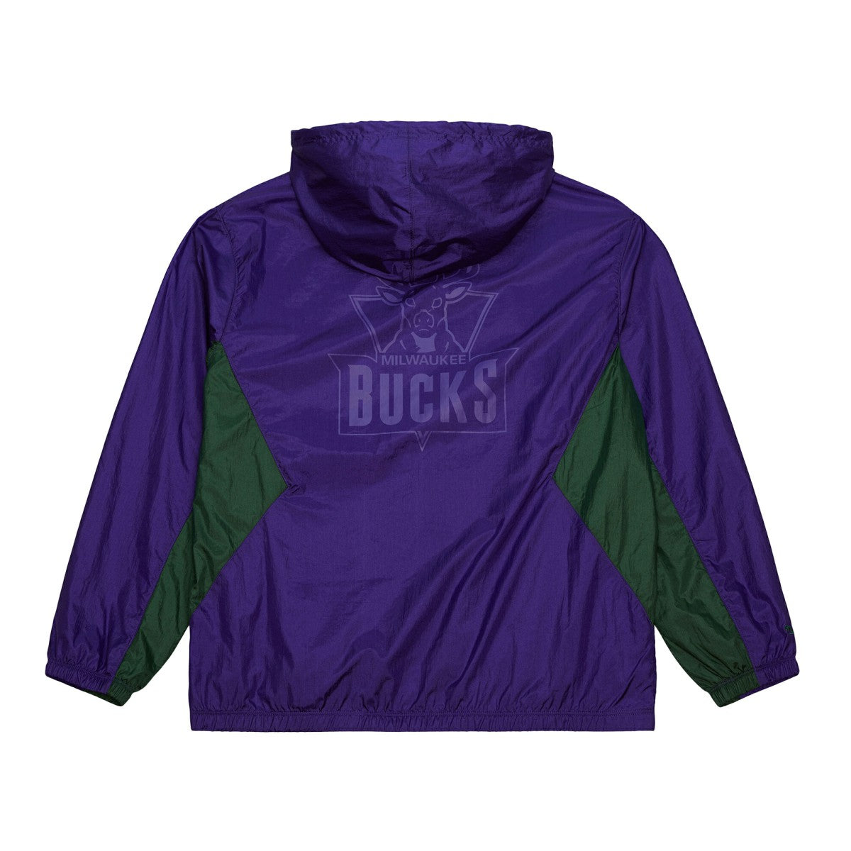Mitchell & Ness - Milwaukee Bucks Playmaker Full-Zip Hooded Windbreaker Jacket - Purple