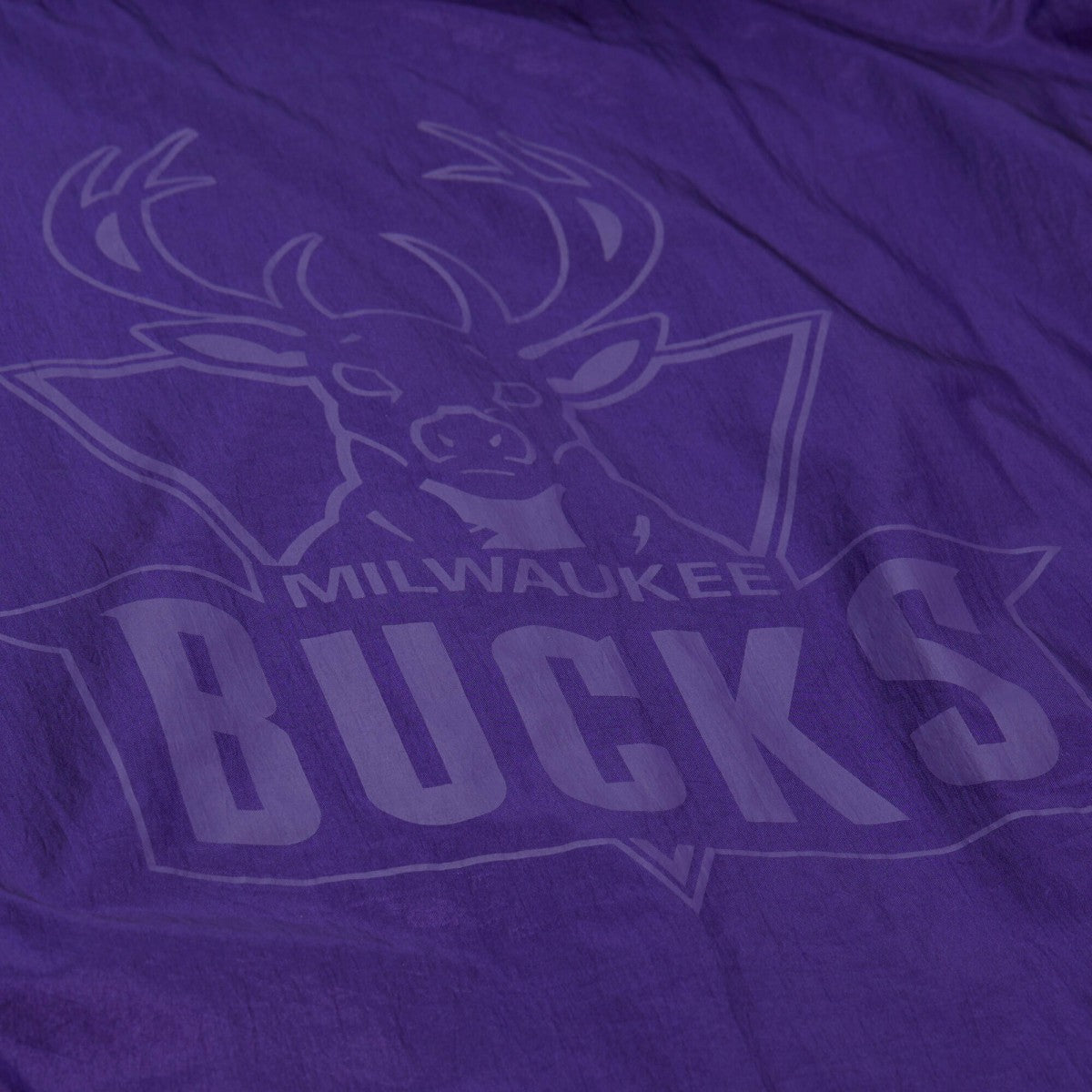 Mitchell & Ness - Milwaukee Bucks Playmaker Full-Zip Hooded Windbreaker Jacket - Purple