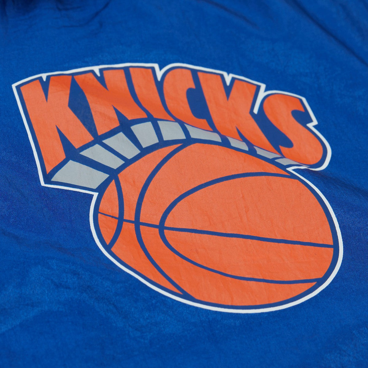 Mitchell & Ness - New York Knicks Playmaker Full-Zip Hooded Windbreaker Jacket - Blue
