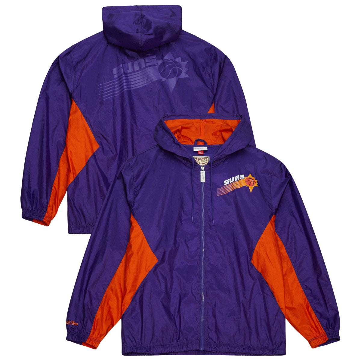 Mitchell & Ness - Phoenix Suns Playmaker Full-Zip Hooded Windbreaker Jacket - Purple