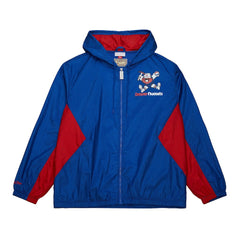 Mitchell & Ness - Denver Nuggets Playmaker Full-Zip Hooded Windbreaker Jacket - Blue