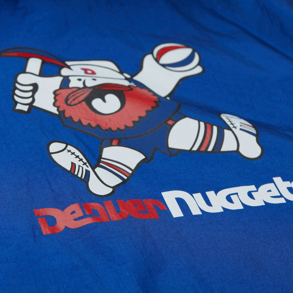 Mitchell & Ness - Denver Nuggets Playmaker Full-Zip Hooded Windbreaker Jacket - Blue