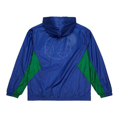 Mitchell & Ness - Dallas Mavericks Playmaker Full-Zip Hooded Windbreaker Jacket - Blue