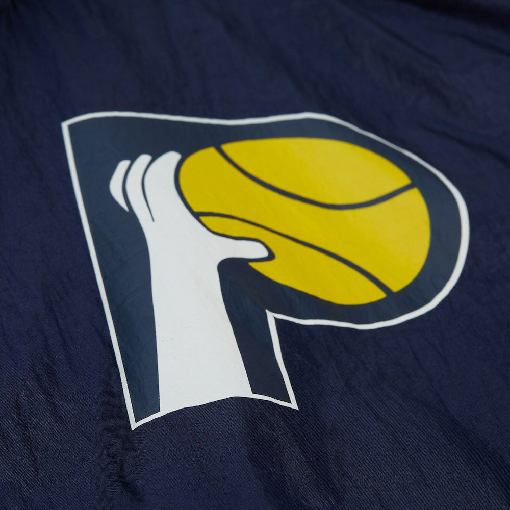 Mitchell & Ness - Indiana Pacers Playmaker Full-Zip Hooded Windbreaker Jacket - Navy