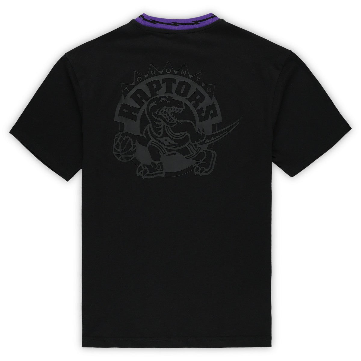 Mitchell & Ness - Toronto Raptors Unisex Playmaker Vintage Logo T-Shirt - Black