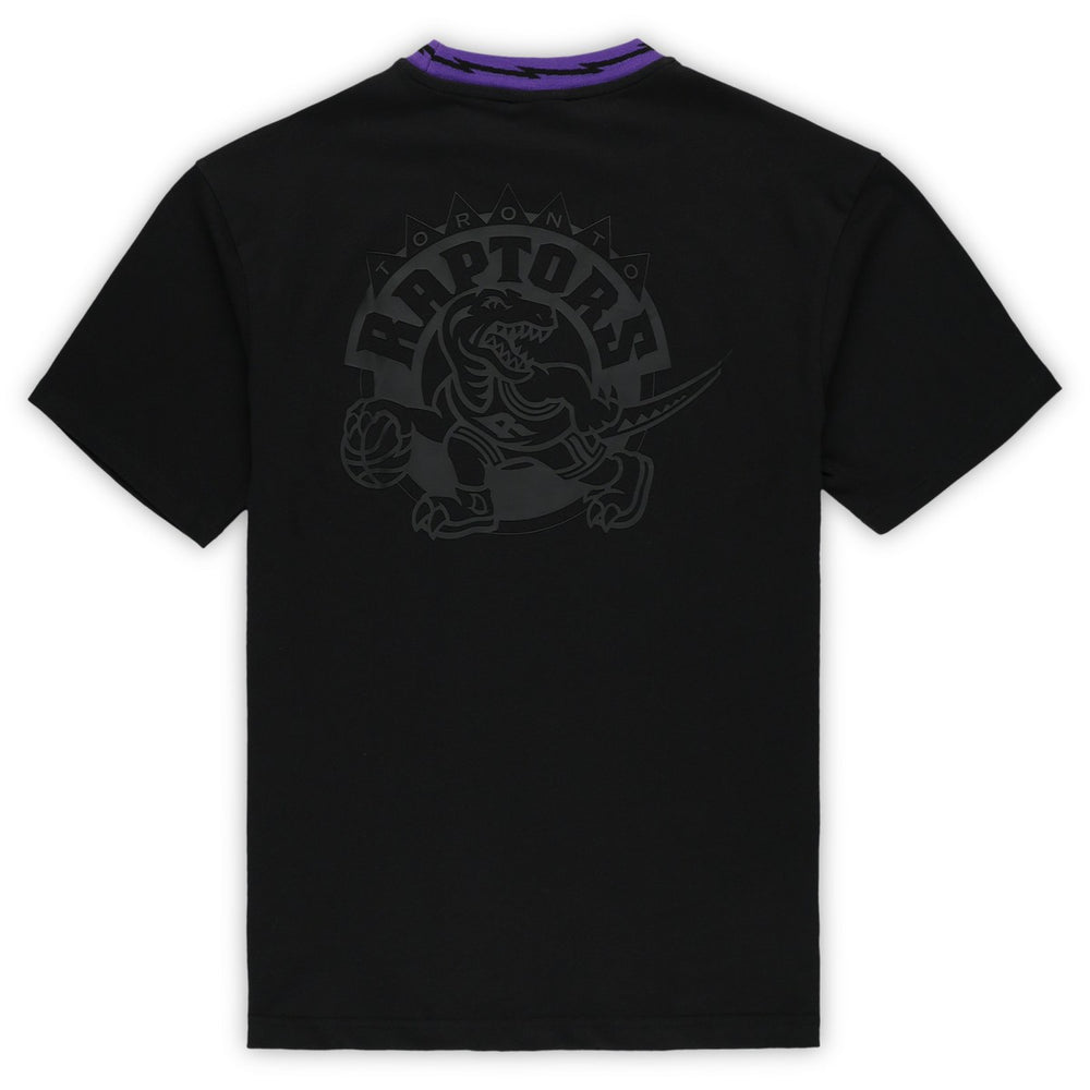 Mitchell & Ness - Toronto Raptors Unisex Playmaker Vintage Logo T-Shirt - Black