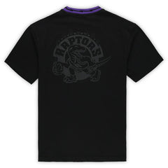 Mitchell & Ness - Toronto Raptors Unisex Playmaker Vintage Logo T-Shirt - Black