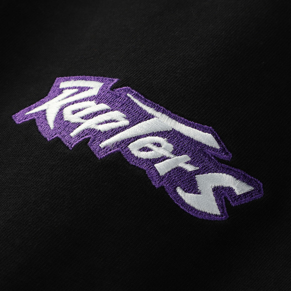 Mitchell & Ness - Toronto Raptors Unisex Playmaker Vintage Logo T-Shirt - Black