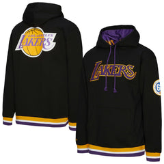 Mitchell & Ness - Los Angeles Lakers Unisex Vintage Heavyweight Hoodie - Black