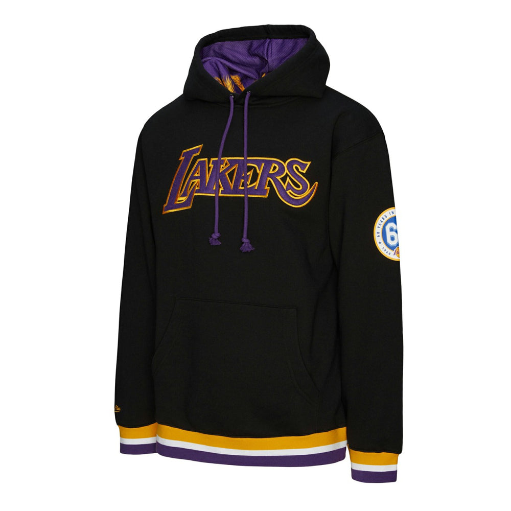 Mitchell & Ness - Los Angeles Lakers Unisex Vintage Heavyweight Hoodie - Black