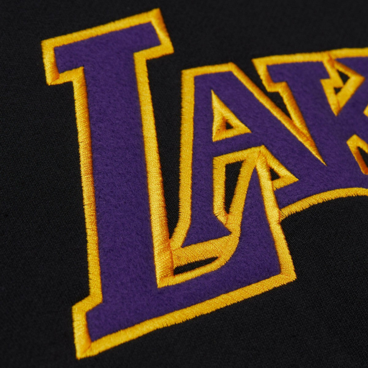 Mitchell & Ness - Los Angeles Lakers Unisex Vintage Heavyweight Hoodie - Black