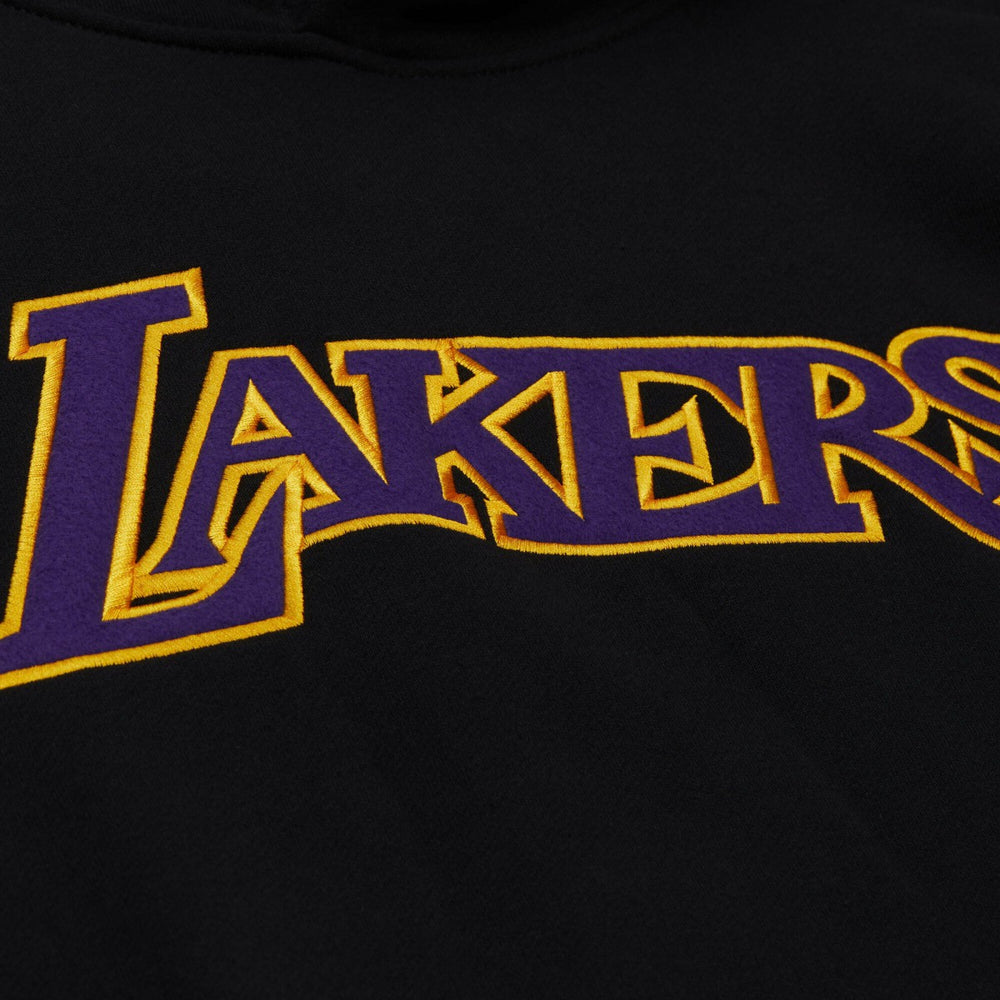 Mitchell & Ness - Los Angeles Lakers Unisex Vintage Heavyweight Hoodie - Black