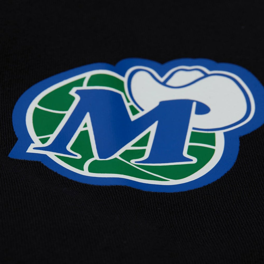 Mitchell & Ness - Dallas Mavericks Unisex Vintage Heavyweight Hoodie - Black