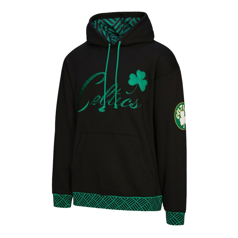 Mitchell & Ness - Boston Celtics Unisex Vintage Heavyweight Hoodie - Black