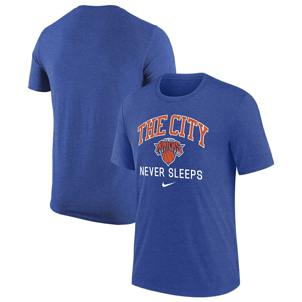 Nike - New York Knicks Tri-Blend T-Shirt - Heather Royal