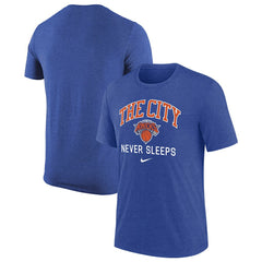 Nike - New York Knicks Tri-Blend T-Shirt - Heather Royal