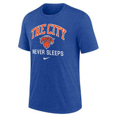 Nike - New York Knicks Tri-Blend T-Shirt - Heather Royal