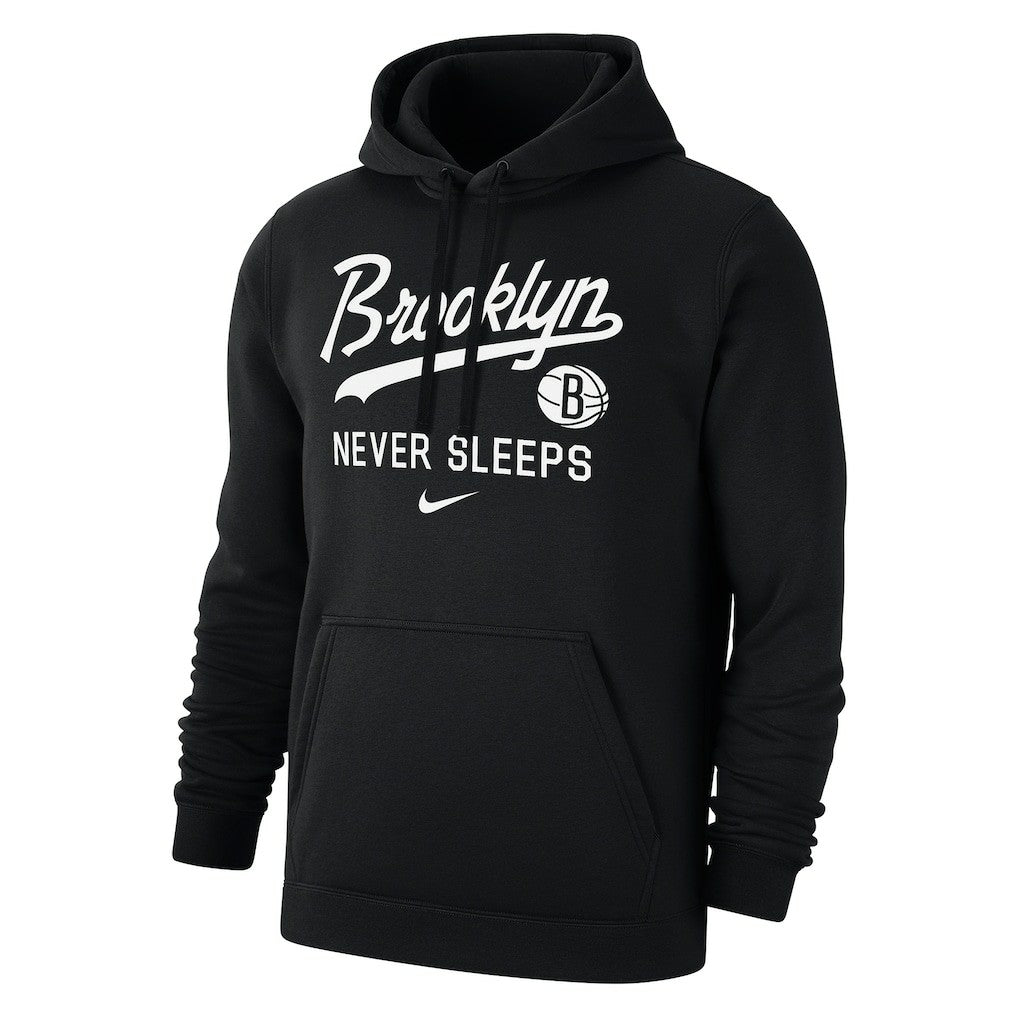 Nike - Brooklyn Nets Brooklyn Never Sleeps Club Hoodie - Black