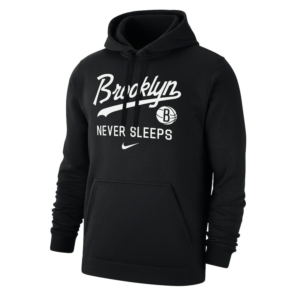 Nike - Brooklyn Nets Brooklyn Never Sleeps Club Hoodie - Black