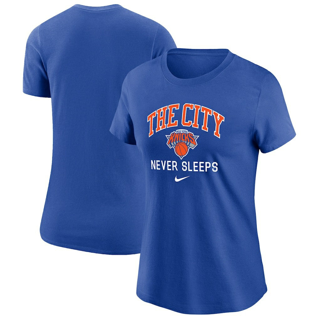 Nike - New York Knicks Women's The City Never Sleeps T-Shirt - Blue