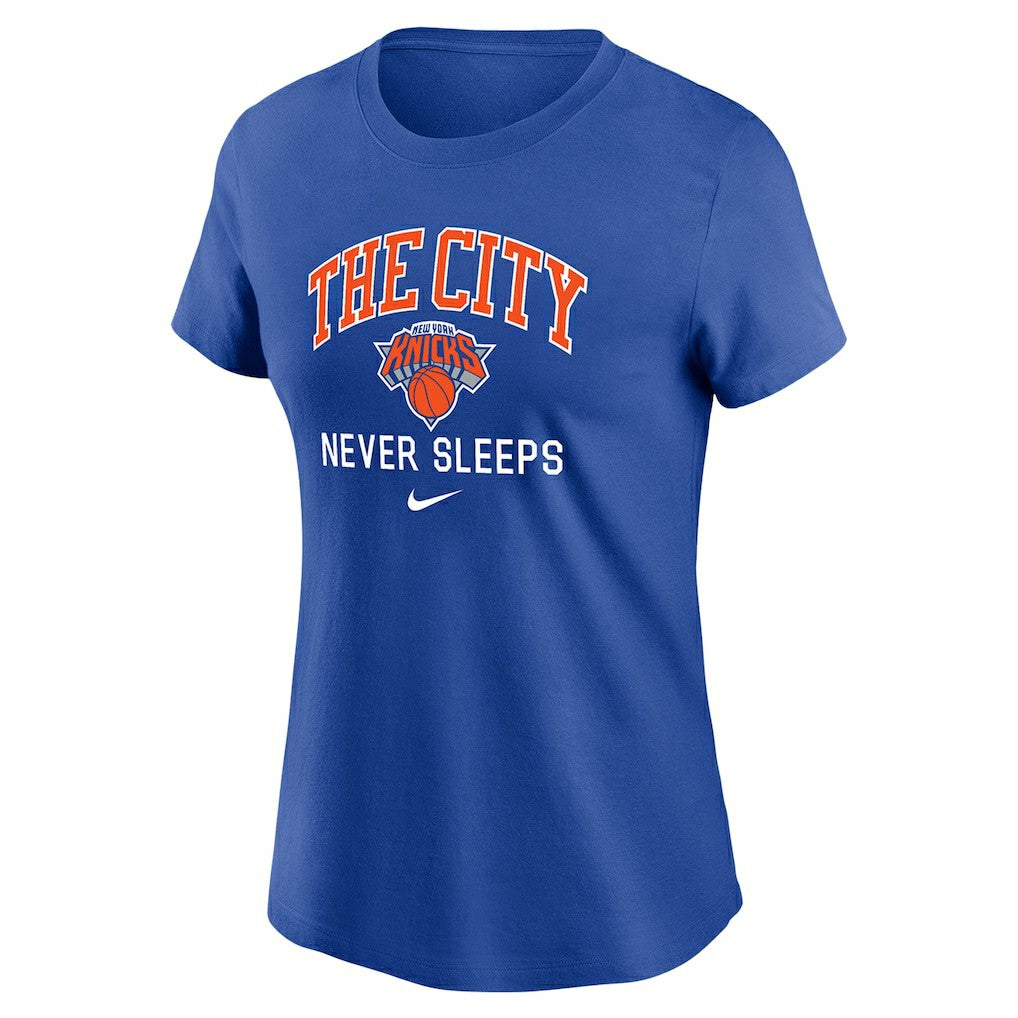 Nike - New York Knicks Women's The City Never Sleeps T-Shirt - Blue