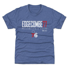 NBA - VJ Edgecombe Philadelphia 76ers 500 Level Youth Elite Name & Number T-Shirt - Royal