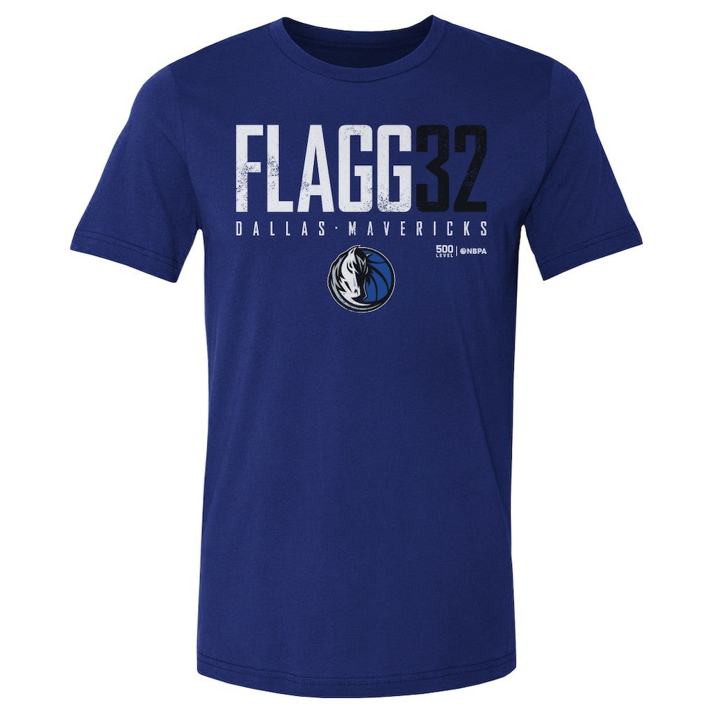 NBA - Cooper Flagg Dallas Mavericks 500 Level Elite T-Shirt - Blue