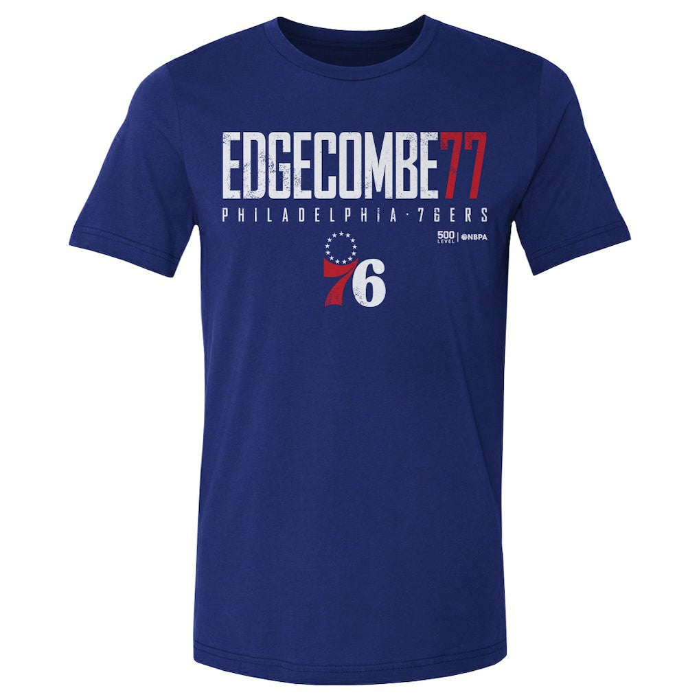 NBA - VJ Edgecombe Philadelphia 76ers 500 Level Elite T-Shirt - Royal