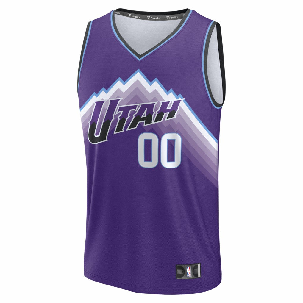 Fanatics - Utah Jazz Fast Break Replica Custom Jersey - Purple - Icon Edition