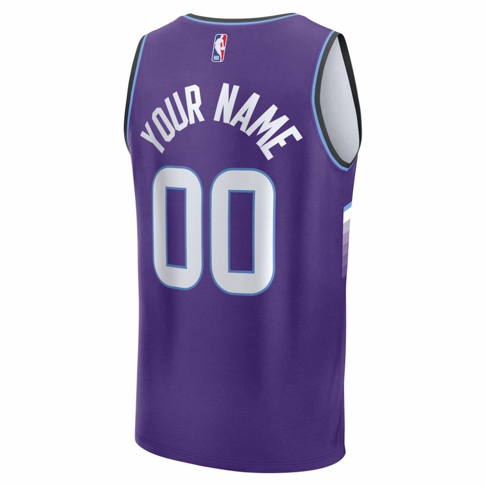 Fanatics - Utah Jazz Fast Break Replica Custom Jersey - Purple - Icon Edition