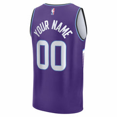 Fanatics - Utah Jazz Fast Break Replica Custom Jersey - Purple - Icon Edition