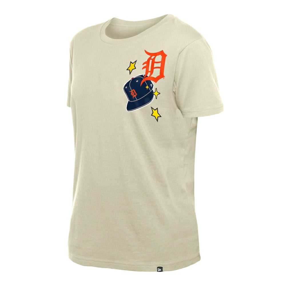 Detroit Tigers New Era Women's Stars & Cap T-Shirt Sale