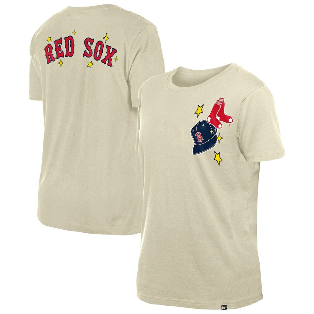 Boston Red Sox New Era Women's Stars & Cap T-Shirt discount
