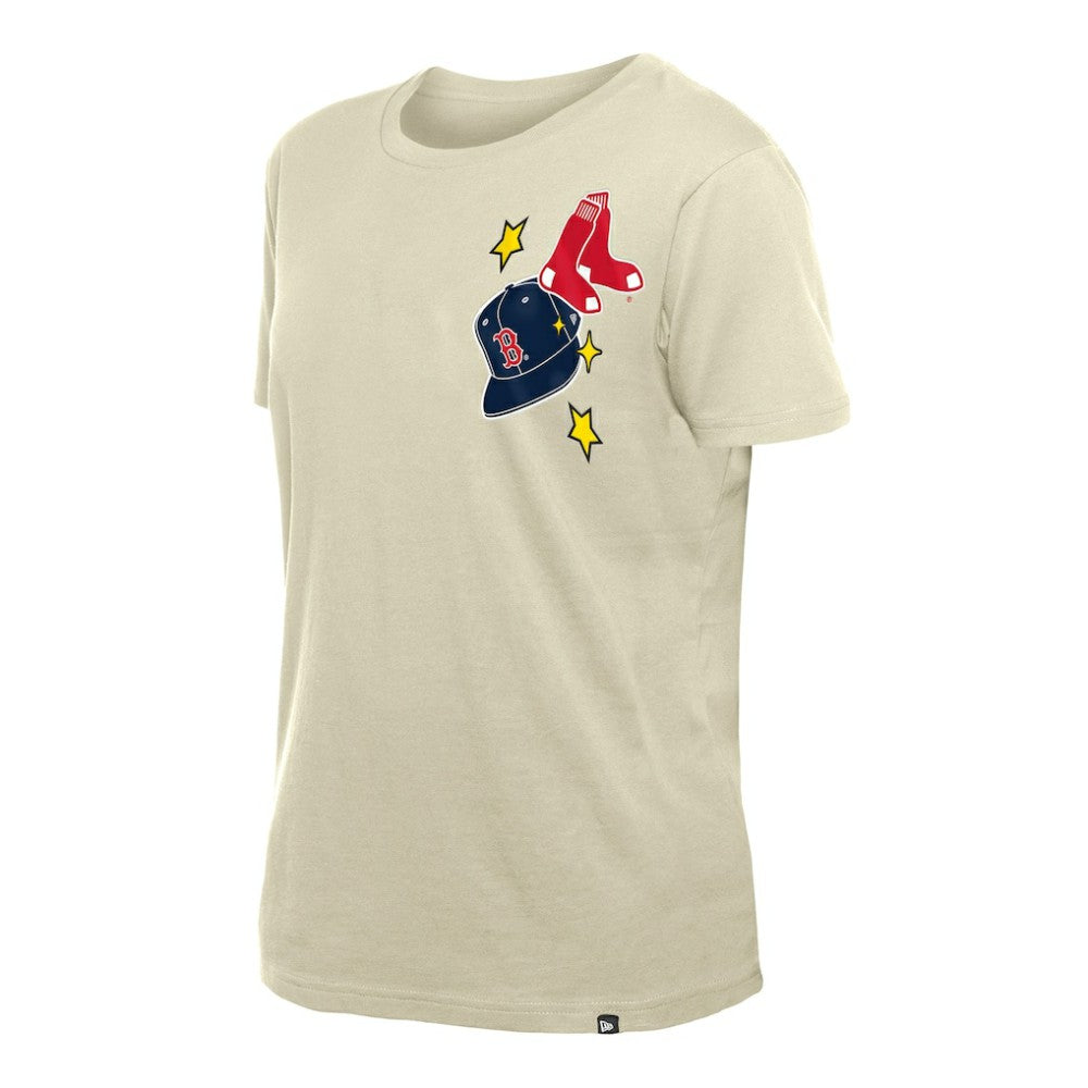 Boston Red Sox New Era Women's Stars & Cap T-Shirt discount