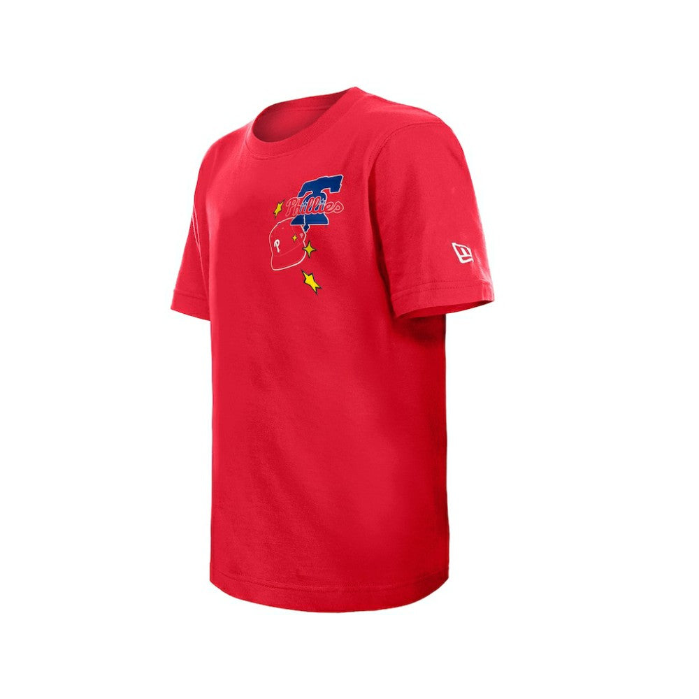 Philadelphia Phillies New Era Youth Stars & Cap T-Shirt Lifestyle