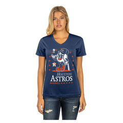 Houston Astros New Era Women's Little Miss 2 V-Neck T-Shirt Lifestyle