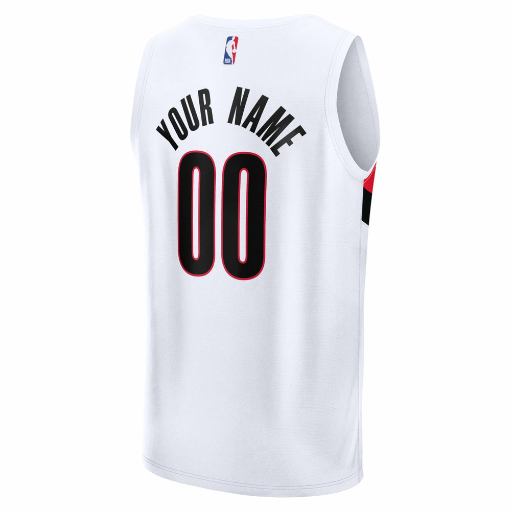 Fanatics - Portland Trail Blazers Fast Break Replica Custom Jersey - Association Edition - White