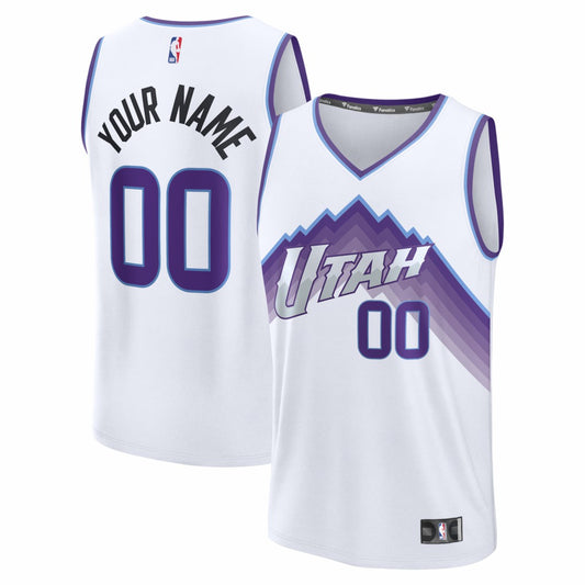 Utah Jazz Youth Fast Break Replica Custom Jersey - Association Edition | NBA Jerseys