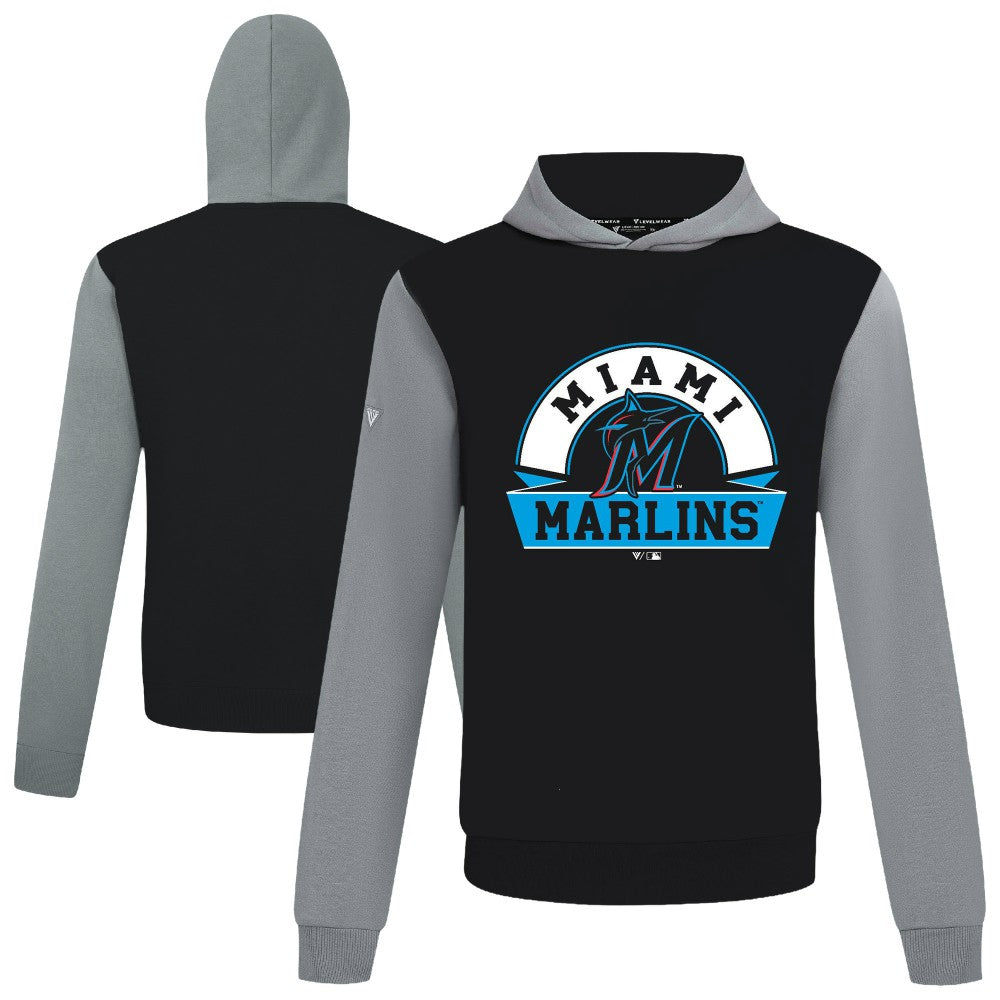 Miami Marlins Levelwear Throwback Ultimate Banner Arch Hoodie discount
