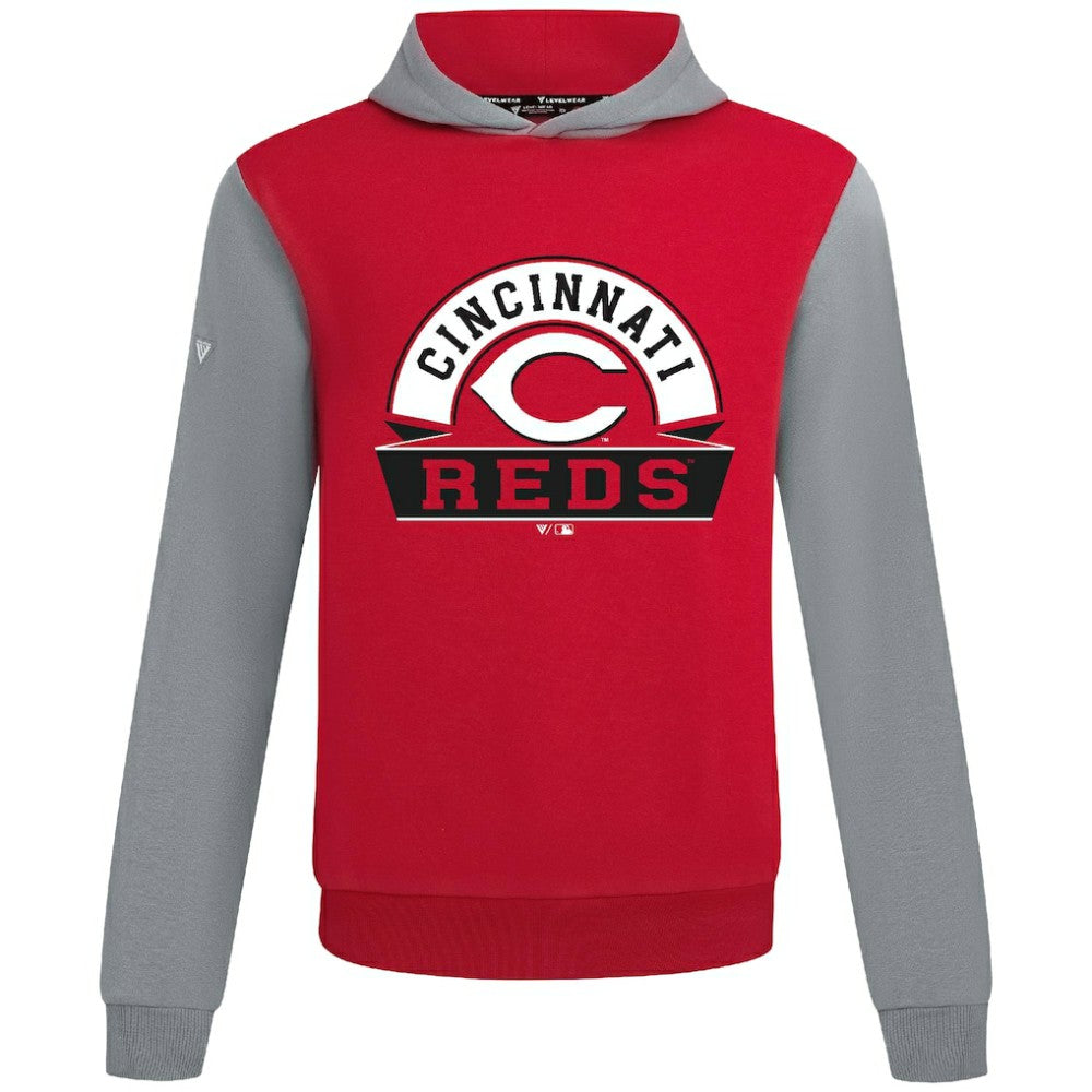 Cincinnati Reds Levelwear Throwback Ultimate Banner Arch Hoodie Lifestyle
