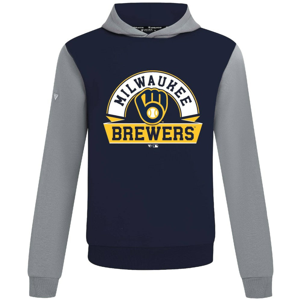 Milwaukee Brewers Levelwear Throwback Ultimate Banner Arch Hoodie discount