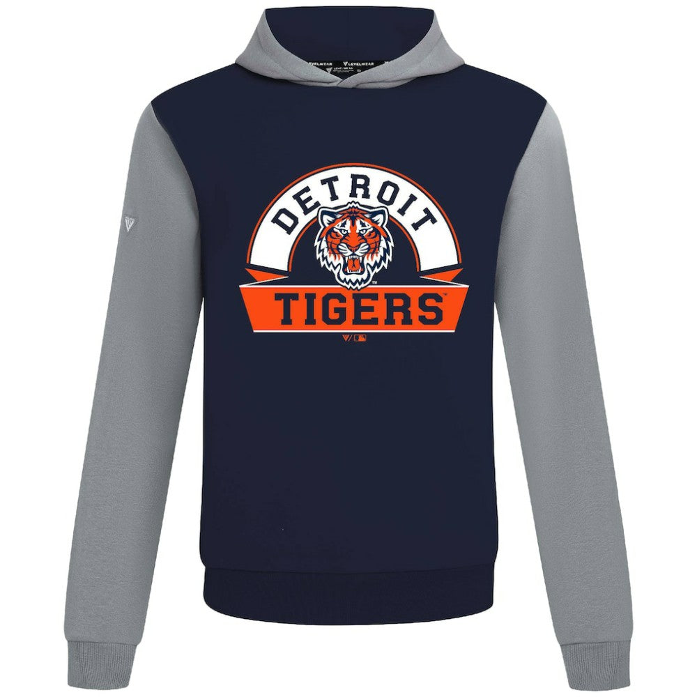 Detroit Tigers Levelwear Throwback Ultimate Banner Arch Hoodie Lifestyle
