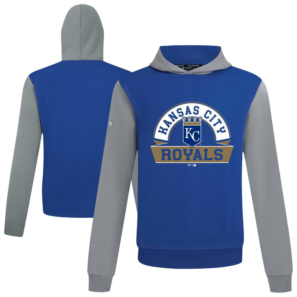 Kansas City Royals Levelwear Throwback Ultimate Banner Arch Hoodie On Sale